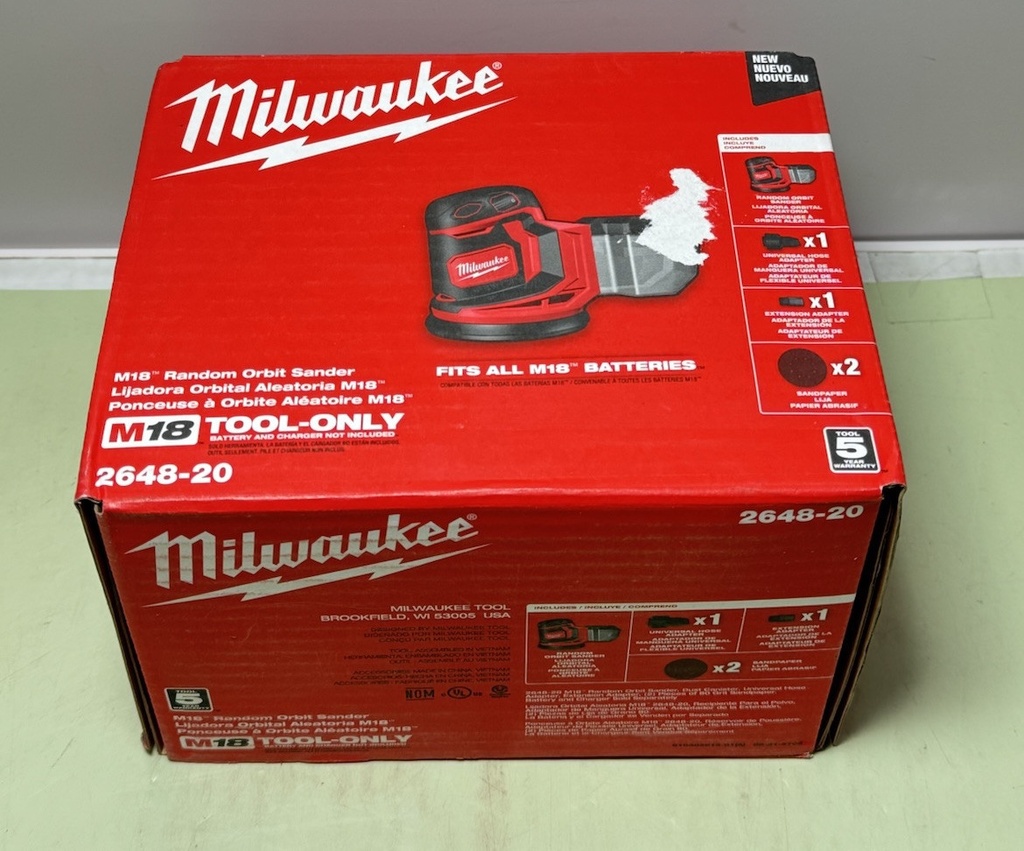 Milwaukee 2648-20 M18 18V Cordless Random Orbit Sander - Bare Tool #4