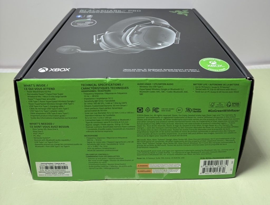 Razer - BlackShark V2 Pro Wireless Console Esports Headset for Xbox - Black #4