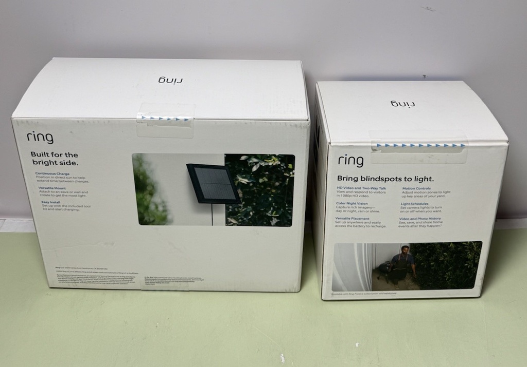 Ring - Spotlight Cam Plus Wireless 1080p 4W Solar Panel Security -Bundle #3