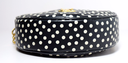 Saint Laurent YSL Black & White Round Quilted Polka-Dot Crossbody Bag purchase