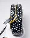 Saint Laurent YSL Black & White Round Quilted Polka-Dot Crossbody Bag in Boston, MA