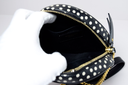 Saint Laurent YSL Black & White Round Quilted Polka-Dot Crossbody Bag at best price