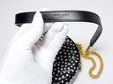 Saint Laurent YSL Black & White Round Quilted Polka-Dot Crossbody Bag – photo-1