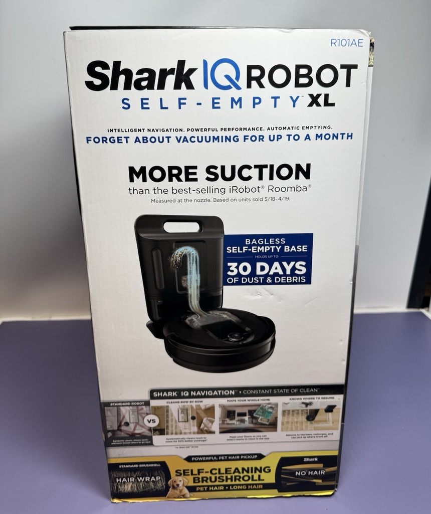 Shark IQ Robot Vacuum(RV1001AE) App-Controlled Self-Emptying--Open Box #1