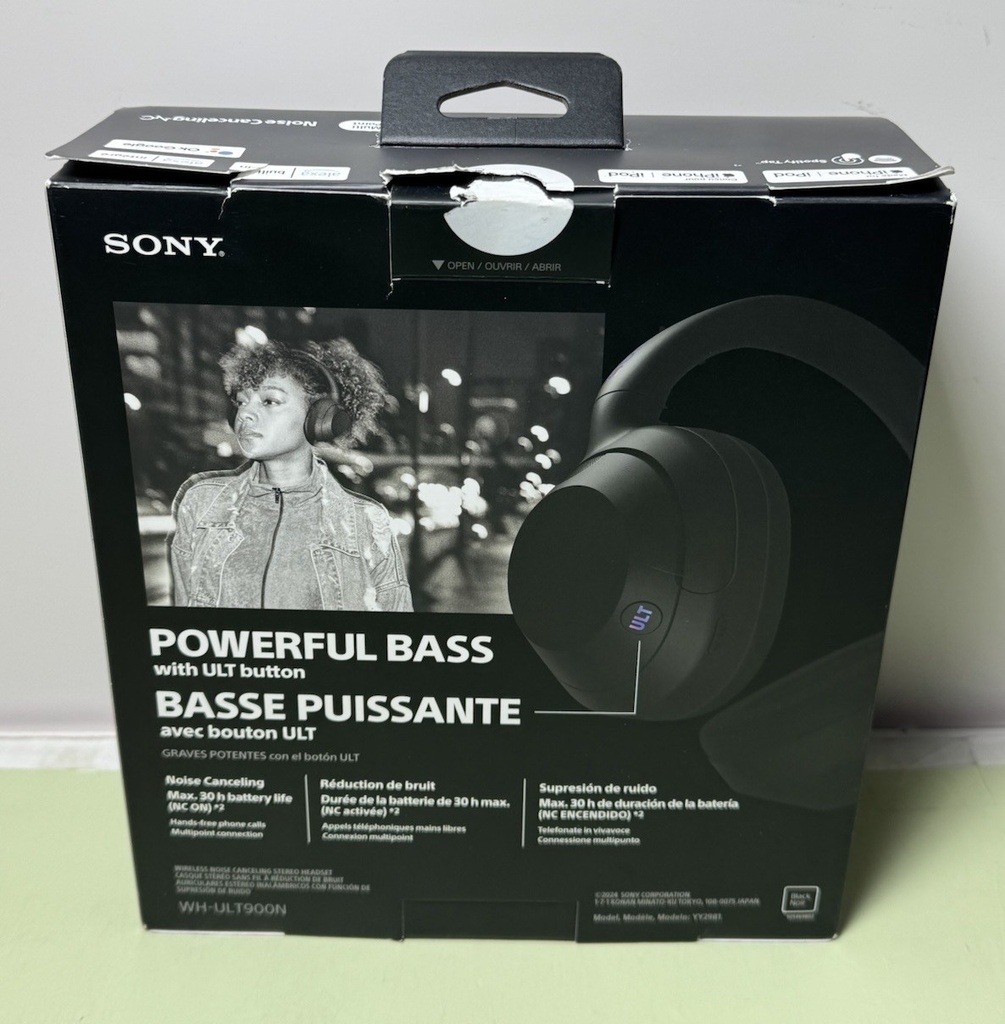 Sony ULT WEAR 900N Wireless Noise Canceling Bluetooth Headphones - Black #1