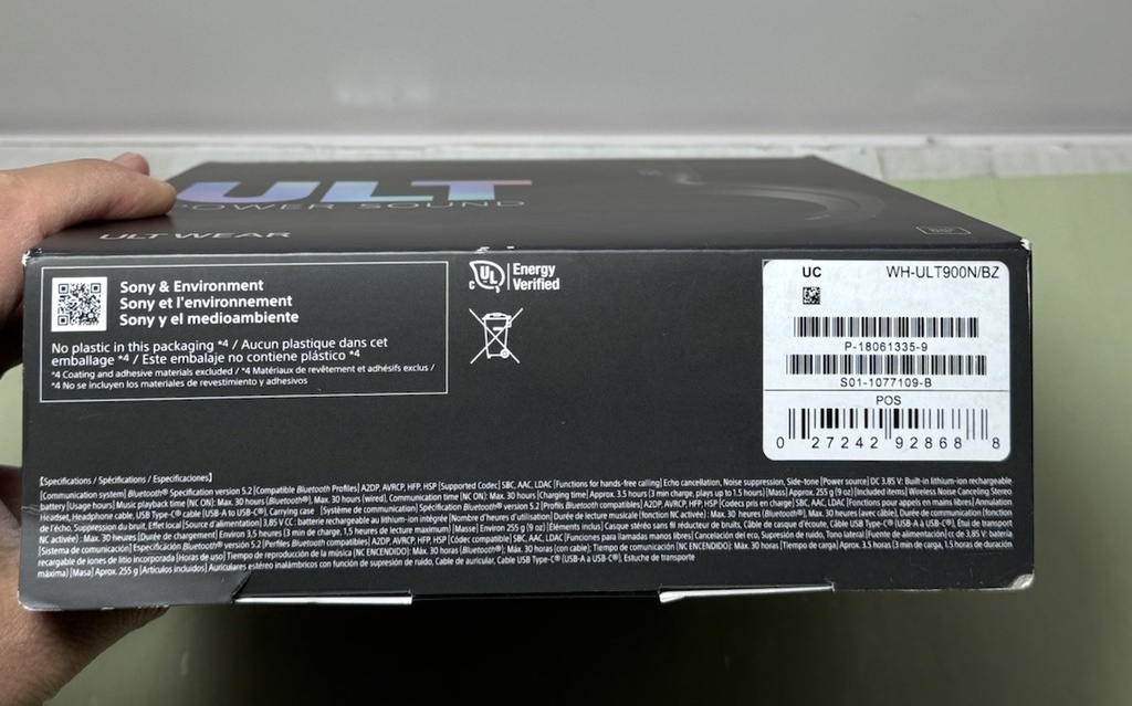 Sony ULT WEAR 900N Wireless Noise Canceling Bluetooth Headphones - Black #6