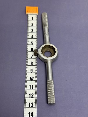 Vintage ACE DS-25 and Tap and Die Nickle Plated Stainless Steel Die Holder #5