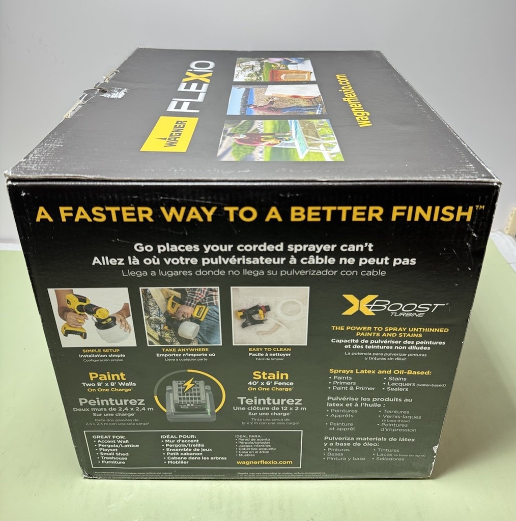 Wagner 2423466 FLEXiO 3550 18V Cordless Handheld HVLP Paint+Stain Paint Sprayer #3
