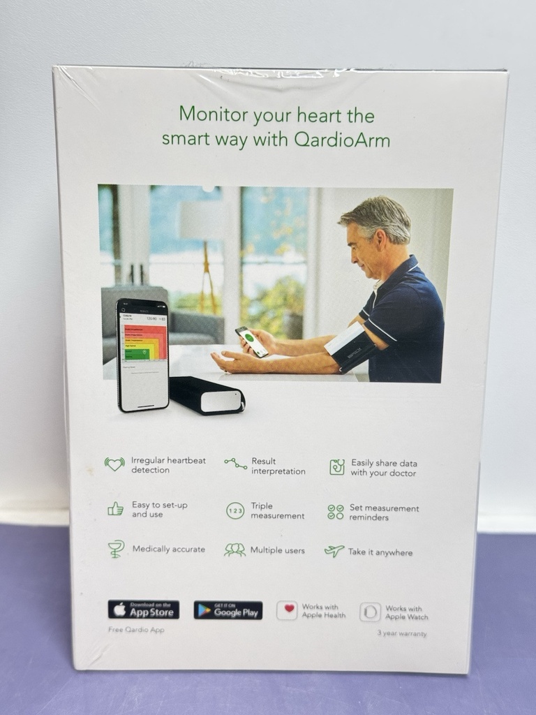 Brand NEW QardioArm A100 Smart Bluetooth Blood Pressure Monitor- Arctic White #2
