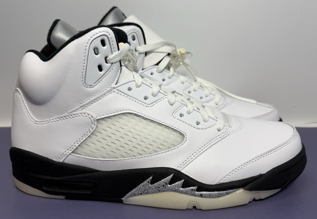Size 12 - Air Jordan 5 Retro White Black DD0587-110 - DEADSTOCK #1