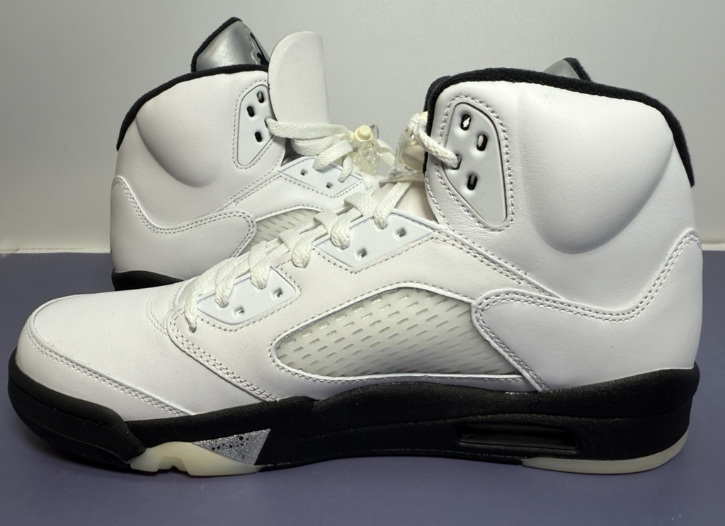 Size 12 - Air Jordan 5 Retro White Black DD0587-110 - DEADSTOCK #6