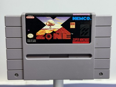 Super Nintendo SNES Game Lot - X-Zone & Super Battletank - Authentic Tested #1