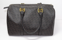 Fendi Zucchino Canvas Forever Bauletto Boston Bag with delivery