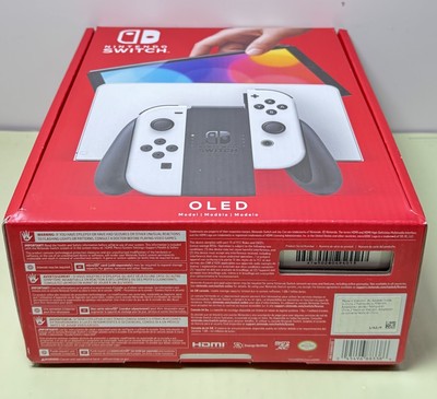 Nintendo Switch (OLED model) with White Joy-Con -Mint condition + Case #4