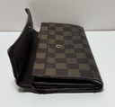 Louis Vuitton Damier Porte Feuille Sarah Long Bifold Wallet Brown-Fair condition used