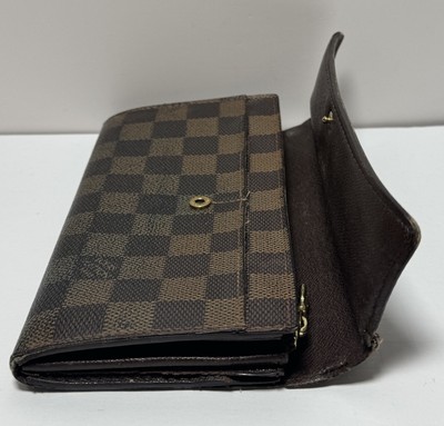 Louis Vuitton Damier Porte Feuille Sarah Long Bifold Wallet Brown-Fair condition #2
