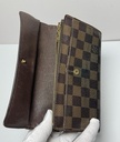 Louis Vuitton Damier Porte Feuille Sarah Long Bifold Wallet Brown-Fair condition purchase