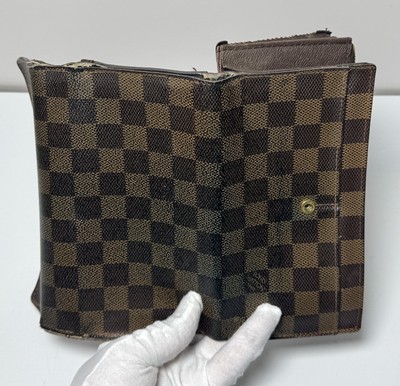 Louis Vuitton Damier Porte Feuille Sarah Long Bifold Wallet Brown-Fair condition #9