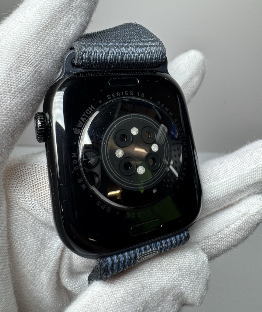 Apple Watch Series 10 (GPS) 46mm Case w Ink Sport Loop Jet Black 2024 #2