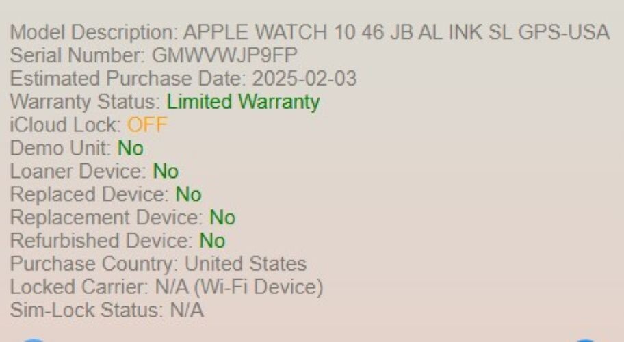 Apple Watch Series 10 (GPS) 46mm Case w Ink Sport Loop Jet Black 2024 #6