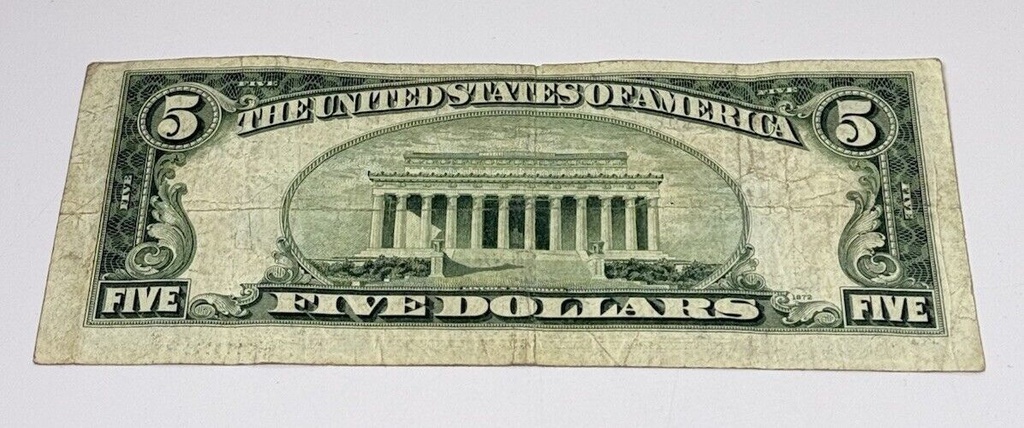 1934 A $ 5 Dollar Silver Certificate Bill Note Washington D.C. Very Rare #3