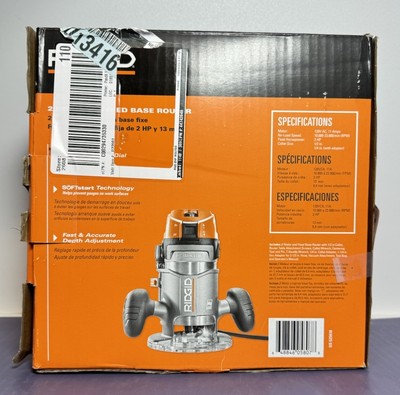 Ridgid R22002 11 Amp 2 HP 1/2 in. Corded Fixed Base Router #1