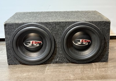 Old School Rockford Fosgate PUNCH HX2 RFD2112 Dual 4 Ohm Subwoofer 2x12 Box #2