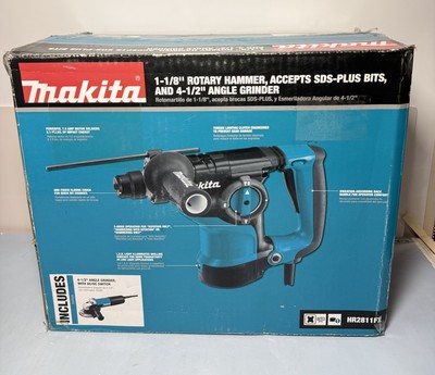Makita HR2811FX 1-1/8 inch Rotary Hammer Drill with Angle Grinder 4-1/2" #2