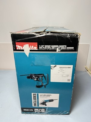 Makita HR2811FX 1-1/8 inch Rotary Hammer Drill with Angle Grinder 4-1/2" #3