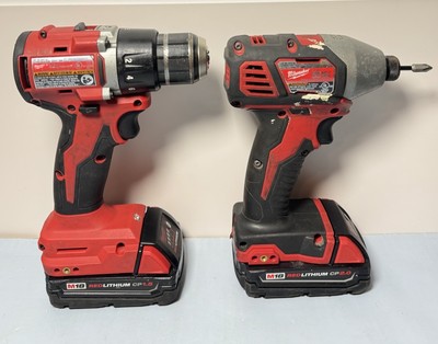 Milwaukee M18 2656-20 & 3601-20 Impact Driver Combo with Battery & Charger #1