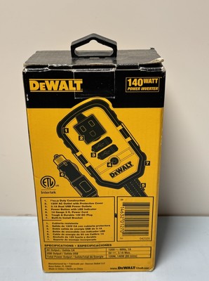 DeWALT DXAEPI140 Power Inverter 12VDC, 120VAC, 140 WATT #2