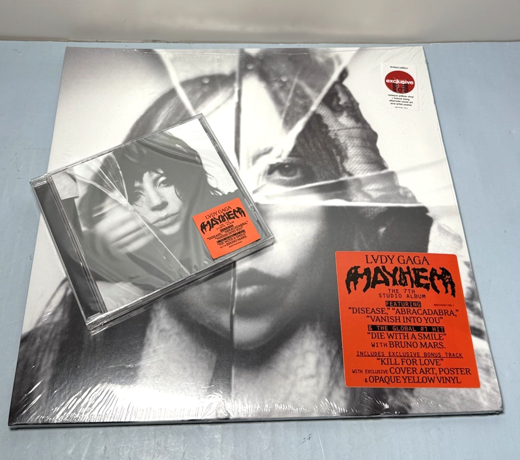 Lady Gaga – Mayhem [Target Exclusive Opaque Yellow Vinyl + CD] NEW SEALED 2024 #4