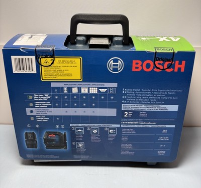 New - Bosch GLL100-40G Cross-Line Self Leveling Laser Level #1