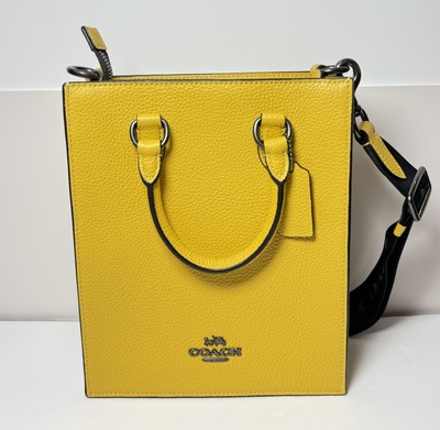 New  COACH Dylan Tote Bag CT910 QB/XC Honey 2 way Leather Shoulder Crossbody Bag #1