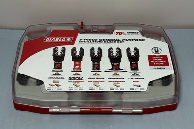 DIABLO Universal Fit Wood & Metal Bi-Metal & Carbide Oscillating Blade Set (5pc) #2