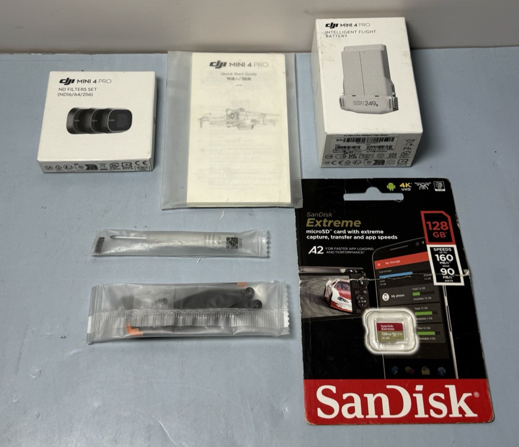 DJI Mini 4 Pro Drone Kit – Never Flown, 2 Batteries, Filters, SD, More #6