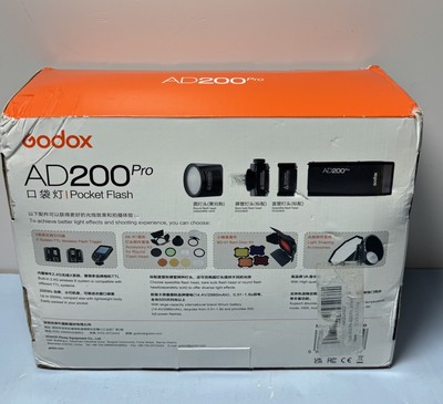 Godox AD200 Pro 200W Wireless TTL Pocket Flash - Open Box #1