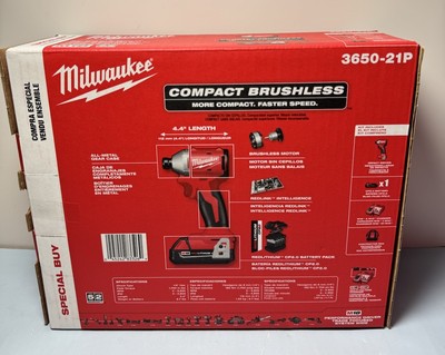 Milwaukee 3650-21P M18 1/4" Compact Hex Impact Driver Kit #1