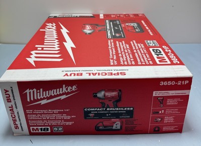 Milwaukee 3650-21P M18 1/4" Compact Hex Impact Driver Kit #2