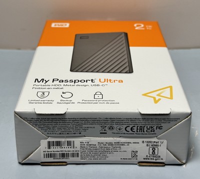 WD 2TB My Passport Ultra Portable External Hard Drive HDD-WDBC3C0020BSL-WESN #2