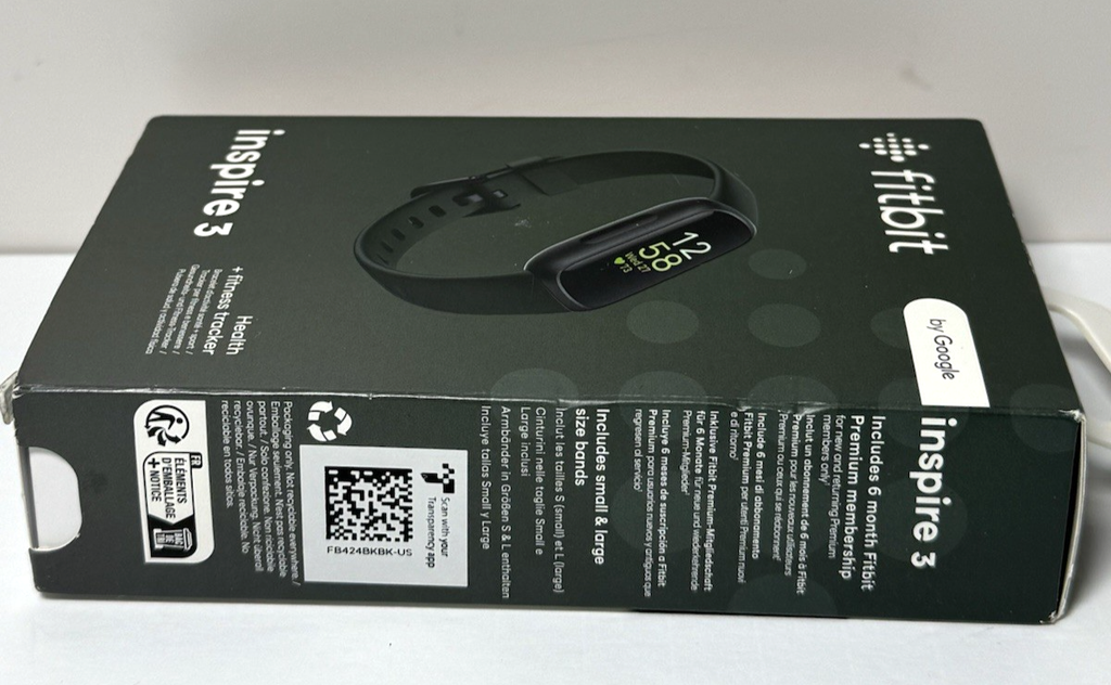 Fitbit Inspire 3 Health & Fitness Tracker Midnight Zen- Brand New #3