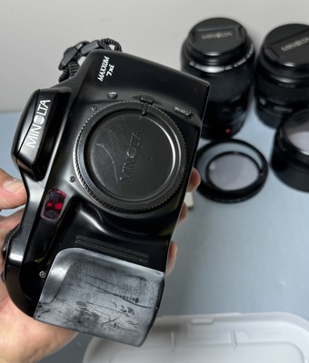 Minolta Maxxum 7xi Camera 2 Lens AF 28-105 AF 100-300 w/ Bag & Manual #1