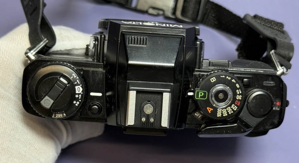 Minolta X-700 Film Camera w/ Power Winder, Sigma 35-135mm Lens, Flash Bundle #5