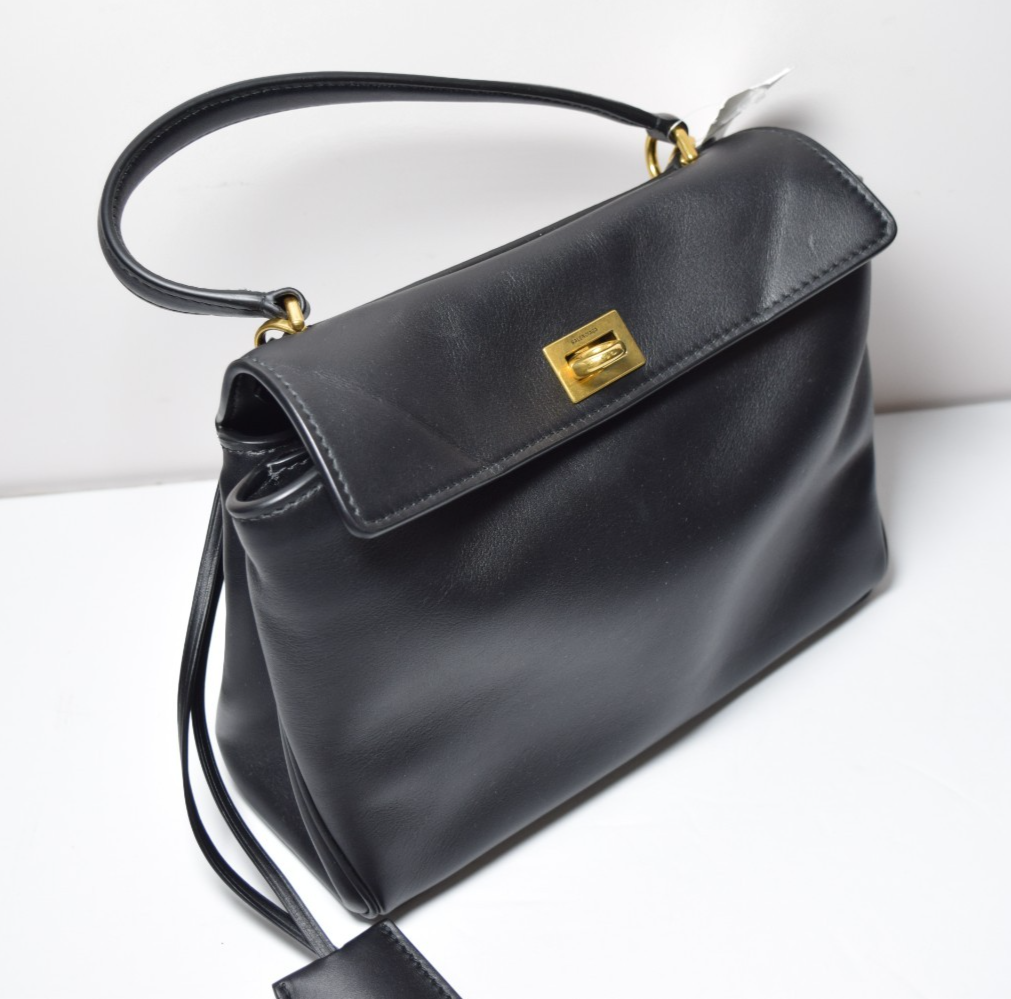 Brand New - BALENCIAGA Rodeo Mini Shoulder Handbag Calfskin Black #3