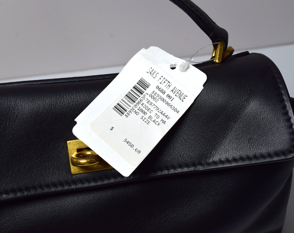 Brand New - BALENCIAGA Rodeo Mini Shoulder Handbag Calfskin Black #8