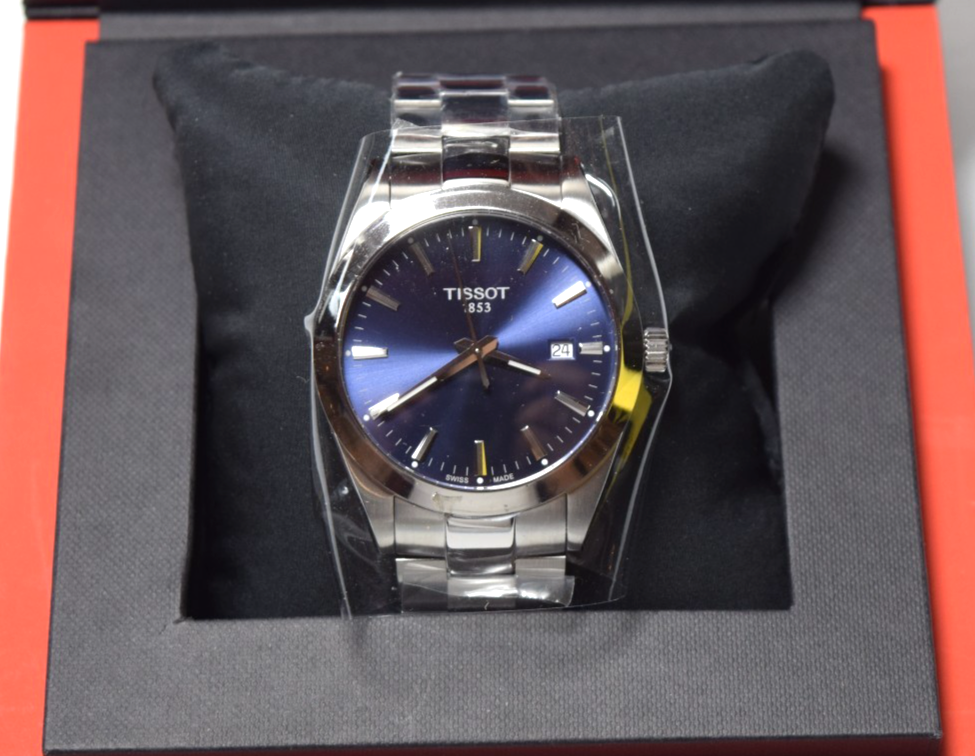 Tissot Gentlemen Quartz Stainless Steel Blue Round Men's Watch T1274101104100 #2