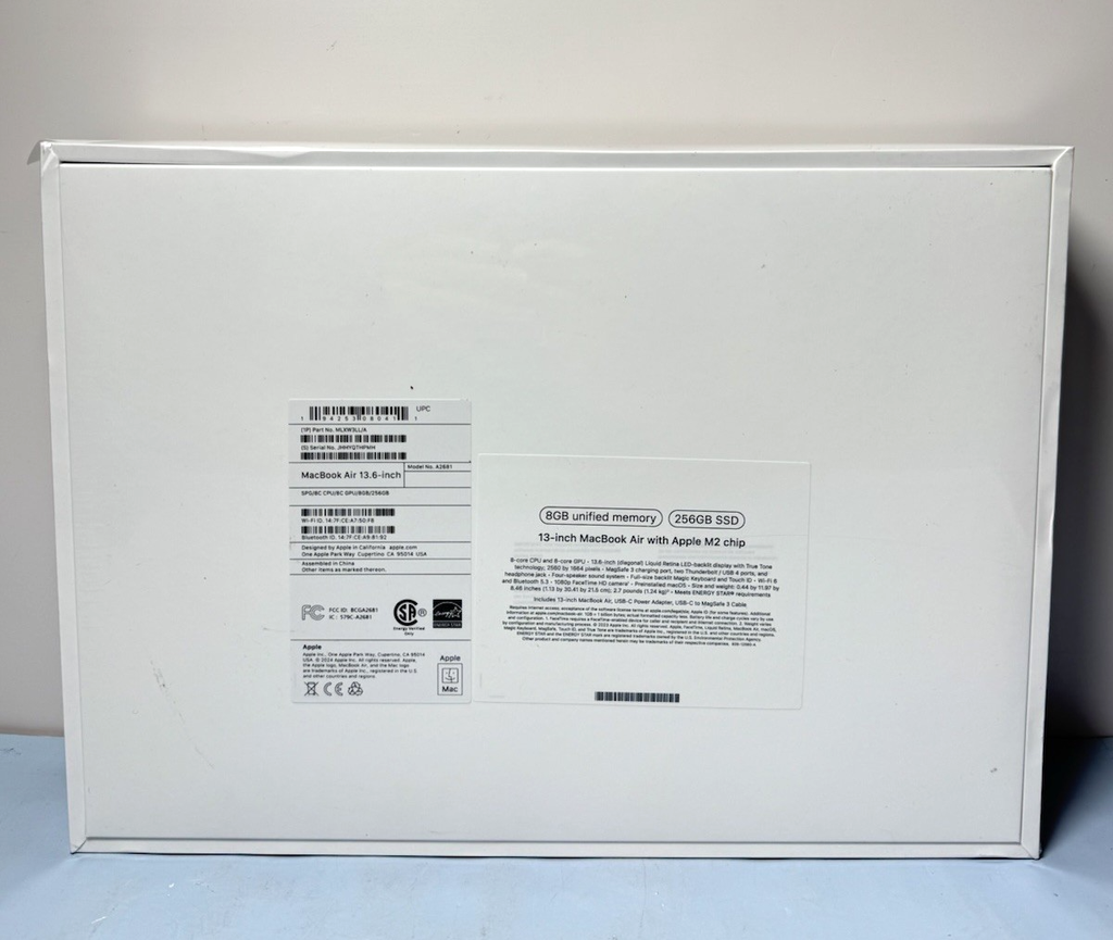 Apple MacBook Air 13" 2022 M2 8 GB RAM 256GB SSD A2681 Space Gray -New Sealed #1