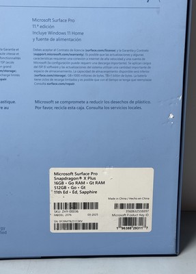 Microsoft Surface Pro Copilot PC 13” Snapdragon X Plus  16GB, 512GB SSD -Sealed #3