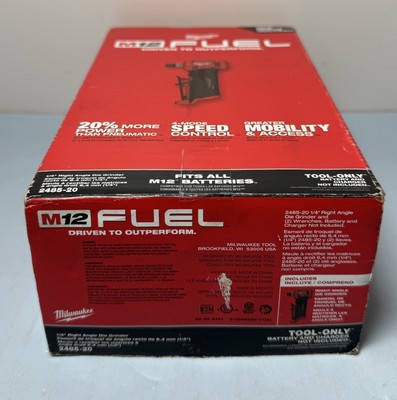 Milwaukee 2485-20 M12 FUEL 1/4" Right Angle Die Grinder (Tool Only) - New #4