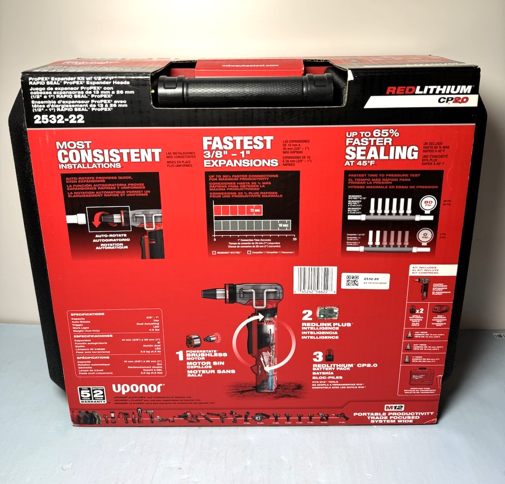 Milwaukee Tool 2532-22 M12 Fuel Propex Expander Kit With 1/2 In. - 1 In. Rapid #1